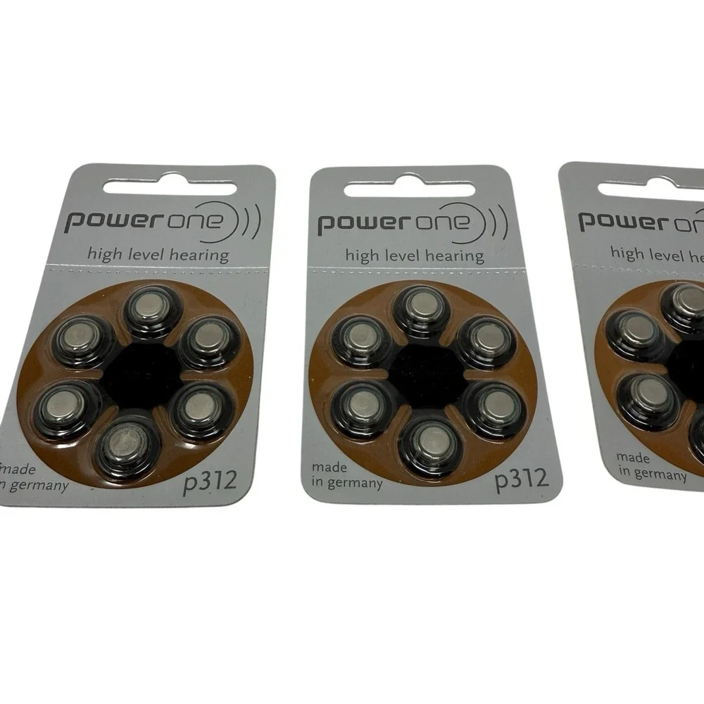 Power‎ One P312 Hearing Aid Batteries – Lot of 3 Packs – High-Level Hearing